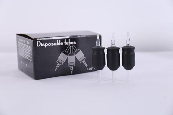 X2 Black 1.25 inch Disposable Tubes 15pcs